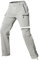 Cycorld Pantaloni Cargo Escursionismo Donna Zip off Impermeabile Pantaloni Passeggiata Leggero Quick Dry Convertibile Stretch Outdoor Casual con 5 Tasche(Grigio Nuvola, S)