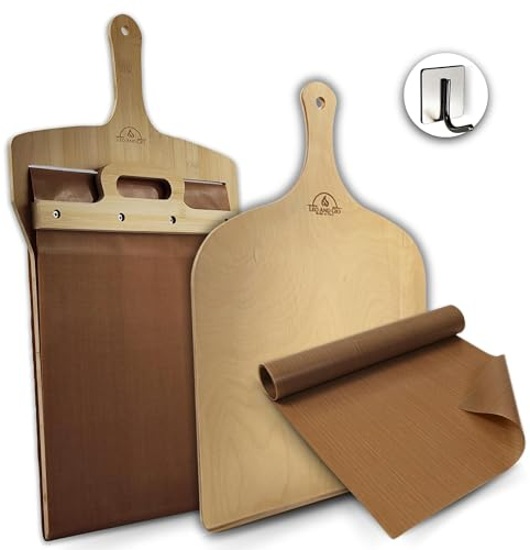 Pala Per Pizza Scorrevole 30 X 60 Cm Con Tappetino | Pala Barella Per Pizza Peel Prendi Pizza Scorrevole Pala Pizza Scorrevole Impasto Alta idratazione