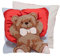 Trimits Halbstich Tapisserie Kreuzstich-Kissen-Set, inklusive Kissenrücken, vorbedruckte Leinwand, Faden und Nadel inklusive 40 x 40 cm (15,75 x 15,75 Zoll) - Teddybär