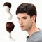 EUPSIIU Herren Perücke Herren braun Kurz Haare Layered Wave Perücken mit Pony Mottoparty Fasching 70er Jahre Cosplay Perücke Kostümparty Halloween Party Men Wigs Daily Wear(Braun)