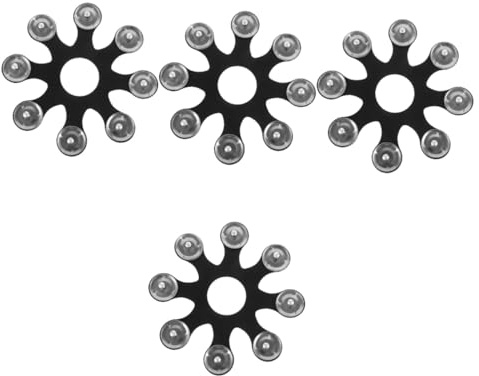 Generisk 4 st trumset trumma cymbal hihat tamburin hihat cymbal ring trumma hihat tillbehör trumma cymbaltillbehör cymbal hihat klocka cymbal amburin trumma hihat tillbehör cymbal klocka