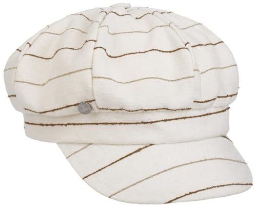 LIERYS Fine Stripes Schirmmütze - Gestreift - 100% Baumwolle - Made in Italy - Damen - Frühjahr cremeweiß One Size