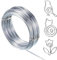 Alambre de aluminio para manualidades, 3 mm x 20 m, alambre de aluminio, alambre de plata, alambre suave, alambre para joyas, piezas decorativas, esculturas de bricolaje, fabricación de coronas,