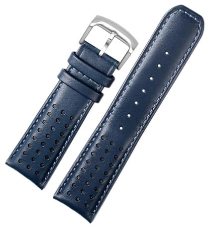 BBPLWEEA YingYou Correa De Reloj Genuina Compatible Con La Correa De Reloj Citizen Blue Angel JY8078-52L Y8078-01L ​​Pulsera De Cuero De Vaca Blue Angel De Segunda Generación 23 Mm(Blue silver,23mm)