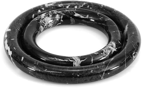SPESHSTONES Set di 2 sottopentola in marmo per piatti caldi | Sottopentola decorativi resistenti al calore, fatti a mano, per tavolo da pranzo, cucina moderna e decorazione da tavola