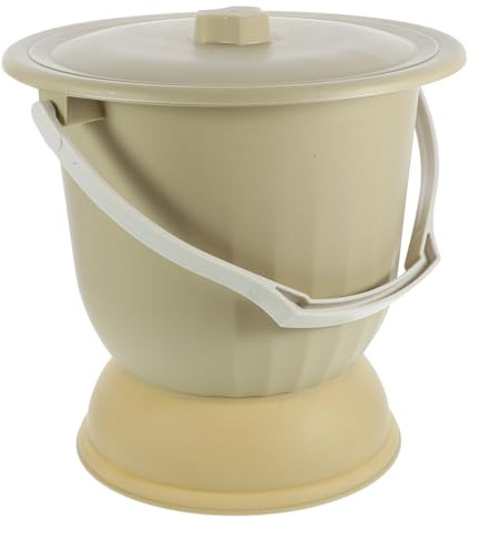 Anneome Zimmer töpfchen Tragbare Camping -Toilette Nacht-Urinale für Männer Pinkeltopf Reiseurinal tragbare toilette für erwachsene Camping toiletten tragbar Kommode Toilette pp Gelb