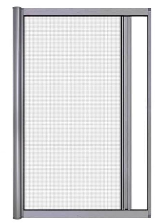 Invisible Folding Mesh Screen Door - Retractable Sliding Door with Silent Strip, Transparent Telescopic Panel for Interiors (22x39in / 56x99cm) - Easy Install, Bug & ct Protection
