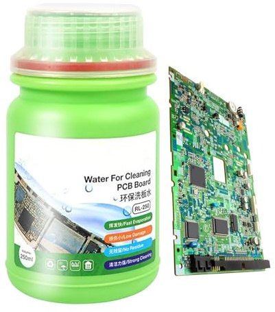 Cleaning fluid for electronics, 250 ml liquid for electronic cleaning, quick evaporating contact cleaner, for keyboard, laptop, smartphone, tablet, monitor, motherboard, and