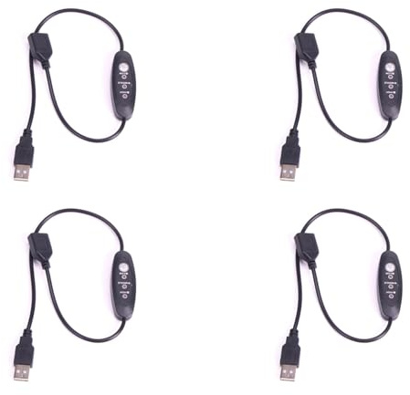 Youbones 4X USB 5V-12V Temperaturregler Heizungsthermostat 3-Fach Einstellbar 24W