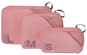 American Tourister Packwürfel Set 3 Stück - Koffer Organizer für Urlaub, Gepäck Organizer für Koffer, Handgepäck und Rucksack, Lila/Rosa