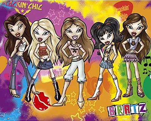 Bratz - Punk - Mini Poster Filmposter Kino Movie - Grösse 50x40 cm + 1 Packung tesa Powerstrips® - Inhalt 20 Stück