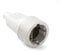FAMATEL – Base móvil | Toma de corriente con TT lateral | PVC goma TT | 16A | 250V | Blanco