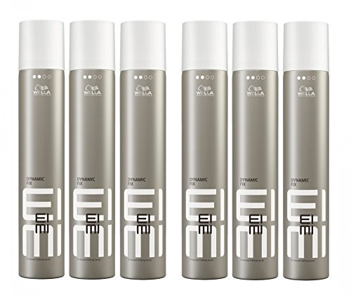 Wella EIMI Dynamic Fix 45 Sec. Haarspray 6 x 500 ml Styling Fixing Hairspray Modeling Spray Professionals by Wella