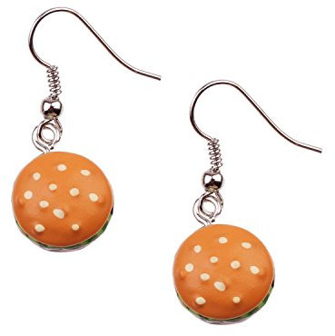 Snykk Süßigkeiten und Gebäck Ohrringe verschiedene Sorten, Farbe:Burger