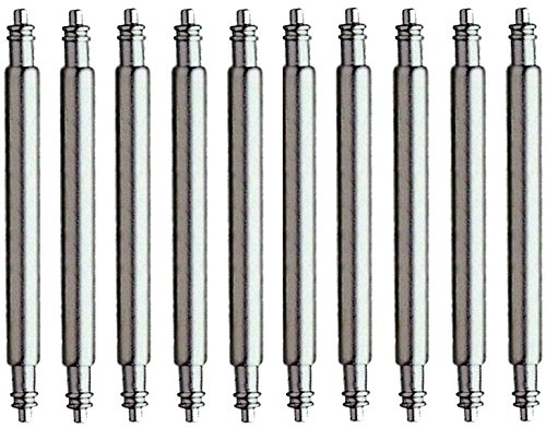 Eichmüller 10 Stück 22mm Edelstahl Federstege 1,3mm Durchmesser für Uhren Armbänder