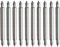 Eichmüller 10 Stück 22mm Edelstahl Federstege 1,3mm Durchmesser für Uhren Armbänder