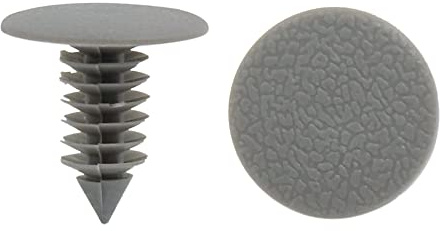 sourcing map Push Nieten Clip Grau 50 STK Für Auto Kunststoff | Grau, 8.5mm, Für Autositze, Push-In Typ, Schnelle Und Dauerhafte Befestigung
