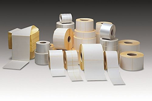 12 Rollen Etiketten 57x32 mm Thermo Etiketten ECO 2100 pro Rolle für Zebra Aver