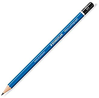 Staedtler Mars Lumograph Pencils 100 Pack of 3, Hardness: 6H