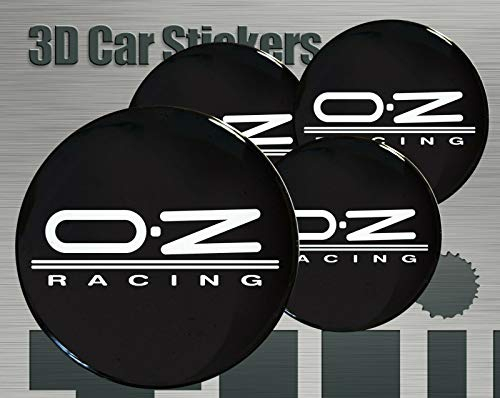 Unbekannt OZ Racing 4 Stück 55mm Aufkleber Emblem für Felgen Nabendeckel Radkappen