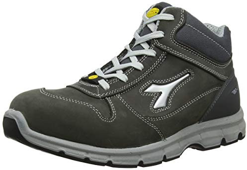 Utility Diadora Run Mid S3 Src Esd, Scarpe da Lavoro Bassa Unisex - Adulto, Grigio Castello, 40 EU