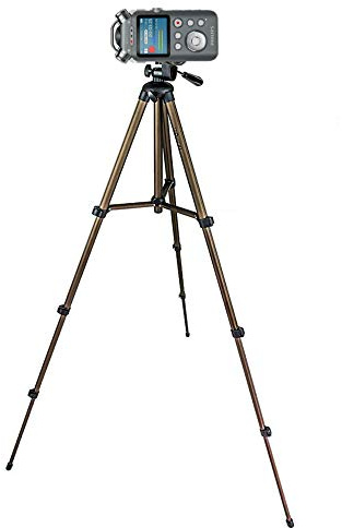 TronicXL Profi TRIPOD 21 Alu Stativ Diktiergerät Audiorekorder Aufnahmegerät 1/4 Zoll zb kompatibel für Roland Philips Tascam Sony Olympus Zoom H4n Pro H5 H6 mobile Recorder H2n Halterung