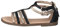 Geox J Sandal Karly Girl, Nero Grigio Black Platinum, 32 EU