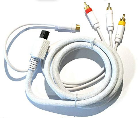 Cable de vídeo Compuesto AV/S-Video S-VHS y Audio RCA para Nintendo Wii HD TV Compuesto
