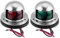 Fydun Navigationslichter 1 Paar Navigationslicht Rote und Grüne LED Navigationssignal Birnen Lampe aus Edelstahl für Marine Boat Yacht