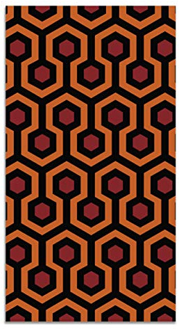 Panorama Vinylteppich - Modell The Shining Rot 100x140 cm - Verschiedene Größen - Deko Küche, Läufer und Outdoor