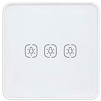 Yagusmart Wireless Scene Switch, Touch, 3-gängig, Weiß, Gold, Handhabung: Manuell, Zigbee 3.0