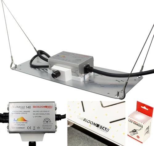 Bloomstar by Crescience FLUXshield Habibi 140 cSpec, 50W Wachstum, dimmbare Vollspektrum Grow Pflanzenlampe, Made in Germany, mit hochwertigen LED Chips,Netherlands Amsterdam,für Fläche 40-60 cm²