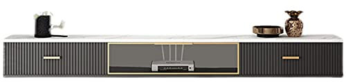 Schwebendes Regal Wandbehang TV-Schrank, Regal zum Aufhängen von TV-Komponenten an der Wand, Medien- und Unterhaltungsschrank, TV-Wanddekorationsregal/A