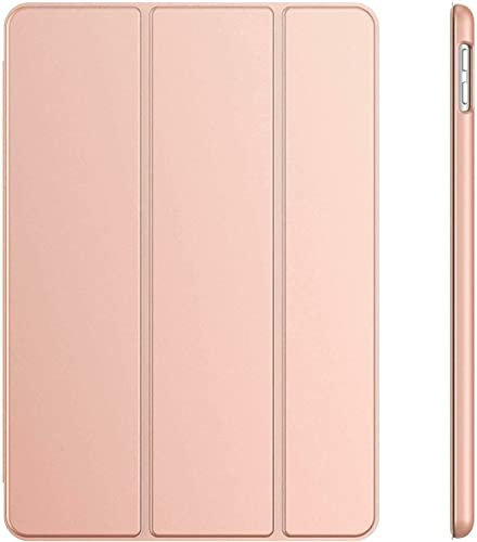 Coque pour Apple iPad Air 1 2013, iPad Air 2 2014, iPad 5ème génération 9,7 2017 et 6ème génération 9,7 2018, coque fine et légère avec support pour iPad 9,7 (or rose)