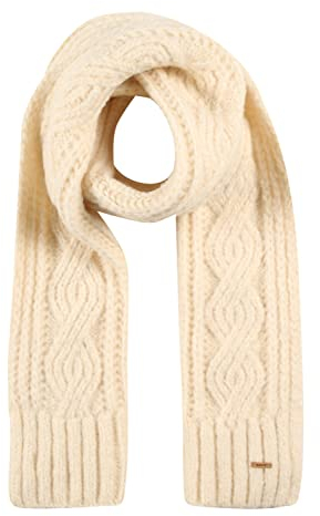 Barts Damen Farrah Scarf Winter-Schal, cremefarben, Einheitsgröße