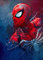 Displate Offiziell Spiderman MetallPoster Magnetische Befestigung Inklusive Lizenziert Bilder Hochwertiges Poster Webhead Poster 45 cm x 32 cm