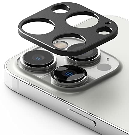 Ringke Camera Styling Compatibile con iPhone 14 Pro Max (6.7'') e iPhone 14 Pro (6.1''), Protezione Fotocamera Telaio Alluminio - Black Nero
