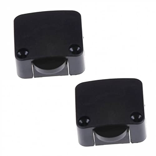 2 interruptores de contacto para puerta de armario, interruptor de contacto, 2 A, 250 V, interruptor de puerta para muebles, interruptor de luz, color negro