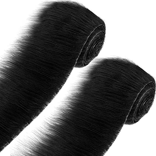 Katutude 2PCS Kunstfell-Band Tischband Fell für Dekoration Nähen Basteln 5cm x 150cm, Tischläufer Dekoband Fell für Weihnachten Dekoration Basteln