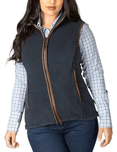 Rydale Ladies Huggate Waistcoat Womens Fleece Gilet Bodywarmer Vest Sleeveless Jacket Country Gilets 12 Colours