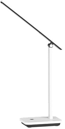 EGLO LED Akku Tischlampe Iniesta, aufladbare Nachttischlampe Touch dimmbar | Schreibtischlampe Büro mit USB Ladefunktion, Kunststoff in Weiß und Schwarz, warmweiß-kaltweiß