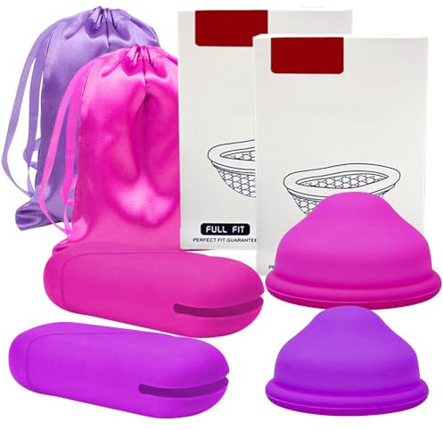 XPJBKC Mestruale Riutilizzabile, 2 Pezzi Coppetta Mestruale Riutilizzabile, Disco Mestruale Morbido a Prova di Perdite, Disco Mestruale Senza BPA, Prodotti Alternativi per Ligiene Femminile