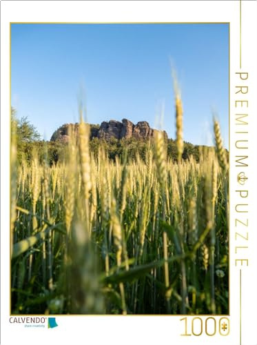 CALVENDO Puzzle Pfaffenstein Nordseite - Blick aus Richtung Pfaffendorf | 1000 Teile Lege-Größe 64 x 48 cm Foto-Puzzle für glückliche Stunden