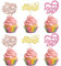 SYKYCTCY 24 Pack Happy Mother's Day Cupcake Toppers Glitter Heart Love You Mom Cupcake Picks Number 1 Mom Cupcake Decorations for Mother's Day Party Cake Decorations Colorful