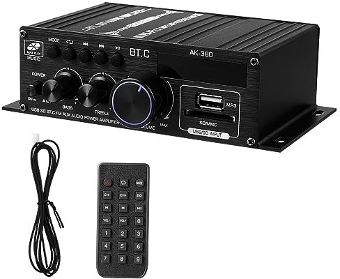 HOMSFOU Ak380 Auto Hause 12 Verstärker Mini Lautsprecher Mini Stereo Empfänger Stereo Lautsprecher Für Empfänger Radio Empfänger Stereo Empfänger Haushalt Aluminium Legierung Audio
