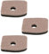 ECSiNG 3-teiliger Luftfilter Kompatibel mit Stihl BG56 BG66 BG86 SH56 SH56C SH86 BR200 Laubbläsern, OEM-Nummer 42411201800 42411404401