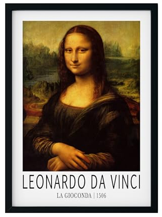 MJ-GRAPHICS® | Klassische Kunst Poster Set - Meisterwerke von Italienische Künstler Da Vinci Mona Lisa - A3 300g Fine Art Kunstdruck - Wohnzimmer, Schlafzimmer, Büro Kunstliebhaber - ohne Rahmen
