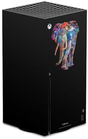Skin kompatibel mit Microsoft Xbox Series X Folie Sticker Elefant Tiere Design