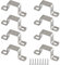 Supporto quadrato per tubo flessibile a forma di U, 40 x 40 mm, in acciaio inox 304, con viti autofilettanti in acciaio inox, 8 pezzi