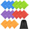 PLULON 35er-Pack Sitzsäcke zum Werfen, kleine Cornhole-Sitzsäcke 3,94 x 3,94 Zoll bunte Sitzsäcke zum Werfen für Cornhole-Spiele Outdoor-Hof-Karneval, Handwurf-Spiele das Klassenzimmer mit Tragetasche